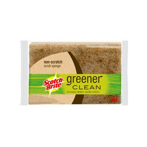 3M Scotch-Brite Greener Clean Scrub Sponge 3 Ea